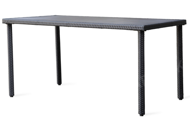 Obdĺžnikový záhradný stôl Alford 150x90 cm, černý