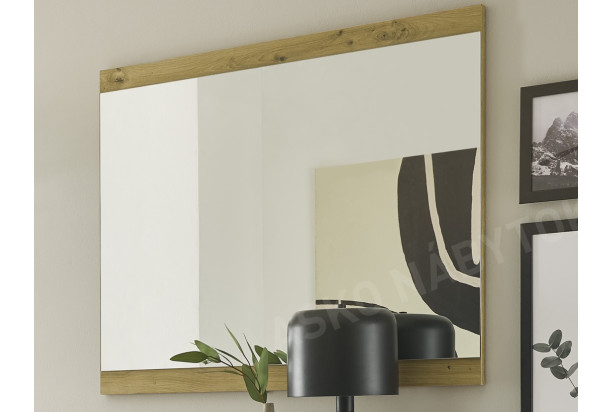 Nástenné zrkadlo Milan 85x70 cm, dub artisan