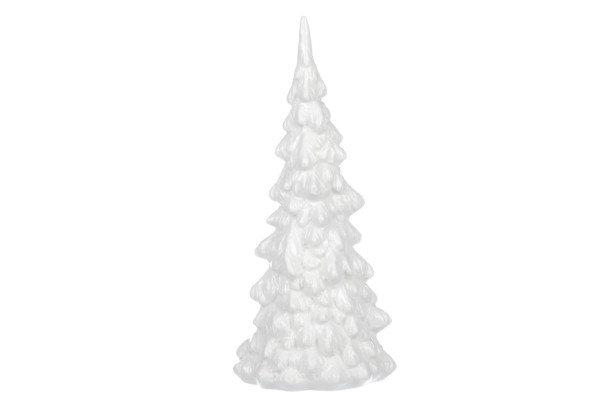 Vianočné dekorácie Zimný zasnežený stromček, 23 cm