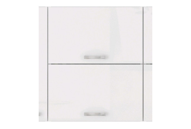 Horná kuchynská skrinka Bianka 60GU, 60 cm, biely lesk