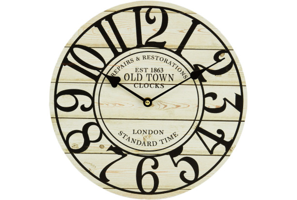Nástenné hodiny Old Town 30 cm, MDF