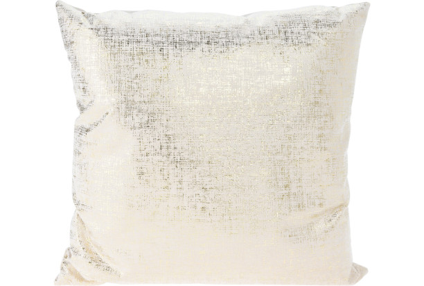 Dekoračný vankúš Cushion 45x45 cm, krémový lesklý