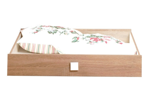Úložná zásuvka pod posteľ Pingu, dub/biela