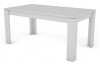 Jedálenský stôl Inter 160x80 cm, biely, rozkladací