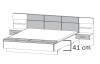 Posteľ s nočnými stolíkmi Mosbach 180x200 cm, dub san remo/biela