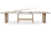 Veľký rozkladací jedálenský stôl Ancona 160x90 cm, dub sonoma