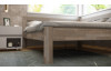 Rohová posteľ so zástenou vpravo Tema P 180x200 cm, šedý buk