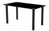 Jedálenský stôl Tabor, 140x80 cm, čierny