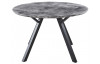 Okrúhly jedálenský stôl Roberta 120x120 cm, šedý betón