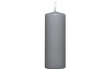 Valcová sviečka svetlo šedá, 15 cm