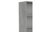 Vysoký regál Carlos, šedý betón, šírka 75 cm
