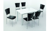 Jedálenský stôl Anke 110x70 cm, biely lesk