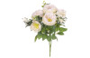 Umelá kytica Čajová ruža v pugete 34 cm, krémová