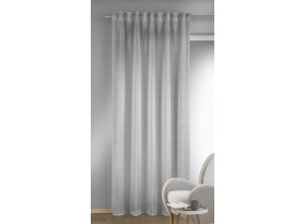 Záclona Matze 135x245 cm, šedá s prúžkami