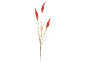 Umelá kvetina Vetva pšenice 75 cm, oranžová