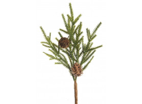 Umelá vianočná vetva so šiškami, 24 cm