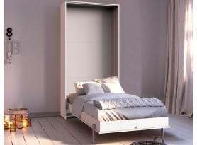 Sklápacia posteľ Juist 120x200 cm, biela