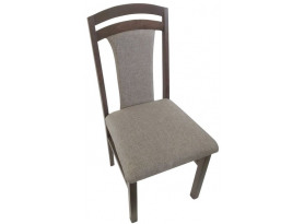 Jedálenská stolička Sylva, palisandr/béžová tkanina