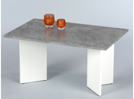 Konferenčný stolík Minimal, šedý betón/bílý