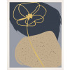 Rámovaný obraz Abstraktný kvet I, 24x30 cm