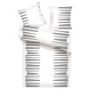 Obliečky Porto 140x220 cm, šedo-biele