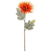 Umelá kvetina Chryzantéma 60 cm, oranžová