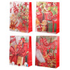 Vianočná darčeková taška (4 druhy) veľkosť XL, červená