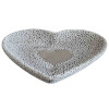 Dekoratívna miska tvar srdce 18,5 cm, cement