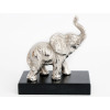 Dekoračná soška Malý slon, strieborný