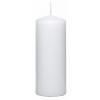 Valcová sviečka biela, 15 cm