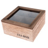 Box na čaj Vintage Home 16x8 cm, drevený