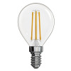 LED žiarovka Filament mini globe, E14, 3,4 W, 470 lm