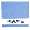Detská osuška 75x150 cm, motív šteňatá, modrá