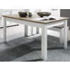 Rozkladací jedálenský stôl Jasmin 160x90 cm, bielená pínia/dub