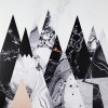 Obraz na plátne Abstrakcia hory, 50x50 cm