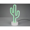 Stolová LED lampa Kaktus, biela
