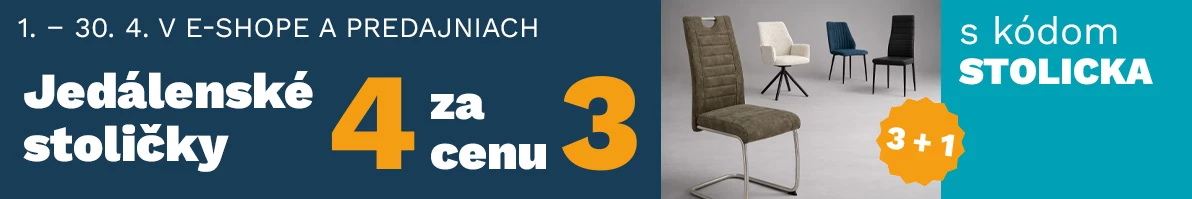 Židle 3+1 1-30.-4-2026