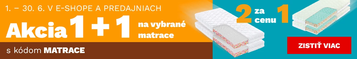 Matrace 1+1 zdarma 1-30-6-2026
