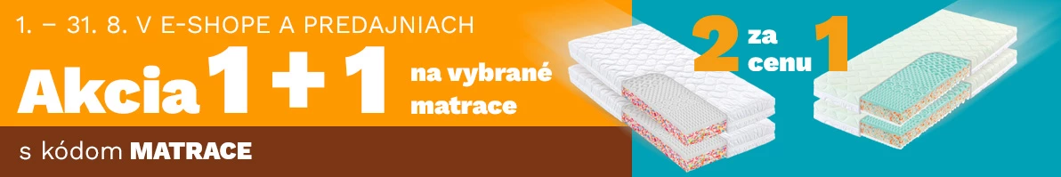 Matrace 1+1 zdarma 1-31-8-2026