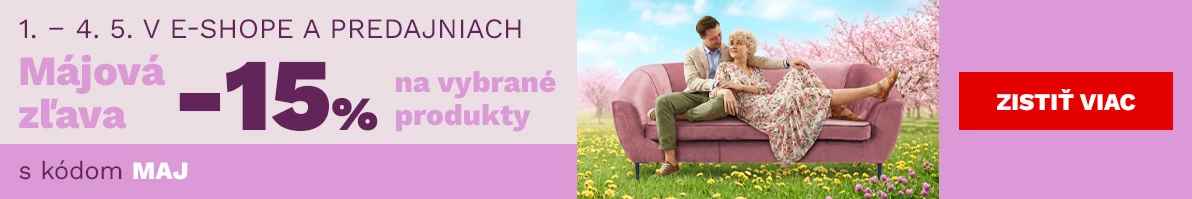 Májová sleva 15% na vybrané produkty 1-4-5-2026