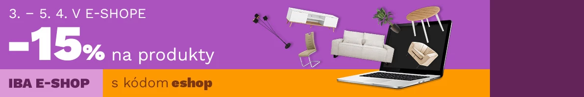 15 % na produkty jen v e-shopu 3-5-4-2026