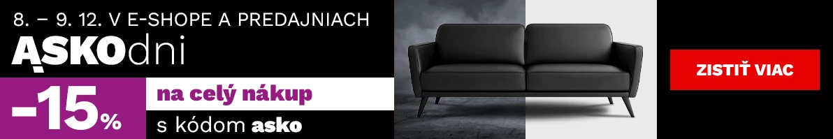 ASKO dny 15% na vše 8-9-12-2025