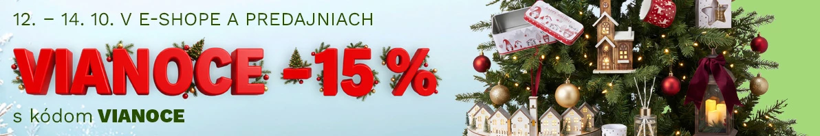 15 % na vánoční zboží 12-14-10-2026