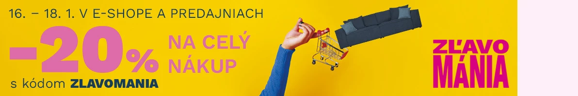 20 % Slevománie 16-18-1-2026