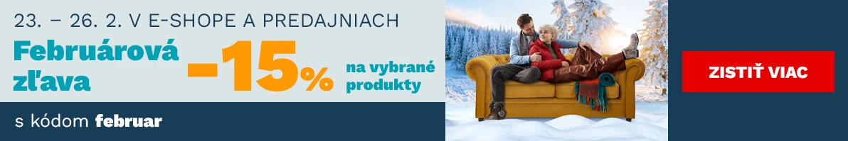 Únorová sleva 15% na vybrané produkty 23-26-2-2026