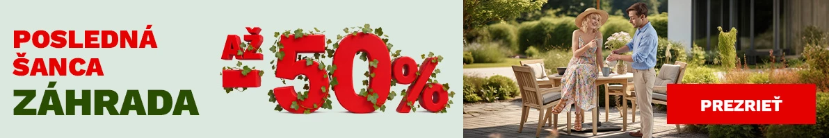 Zahrada v plném proudu - 50 %