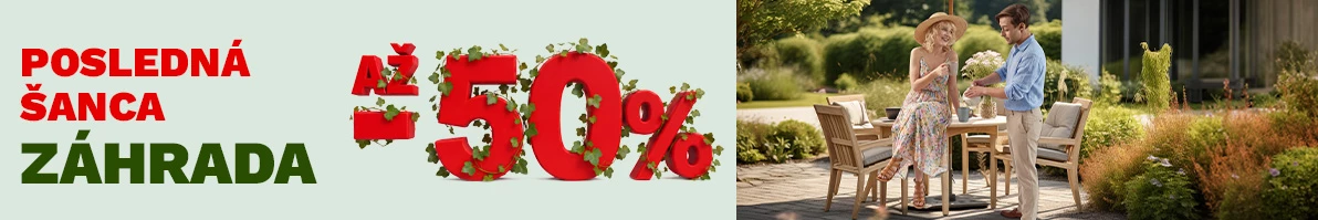 Zahrada v plném proudu - 50 %