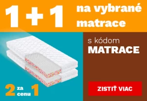 Matrace 1+1 zdarma 1-30-6-2026