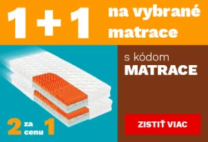 Matrace 1+1 zdarma 1-30-9-2026