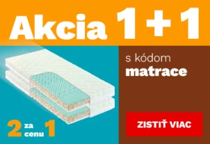 Matrace 1+1 zdarma 5.1. - 31.3.2026